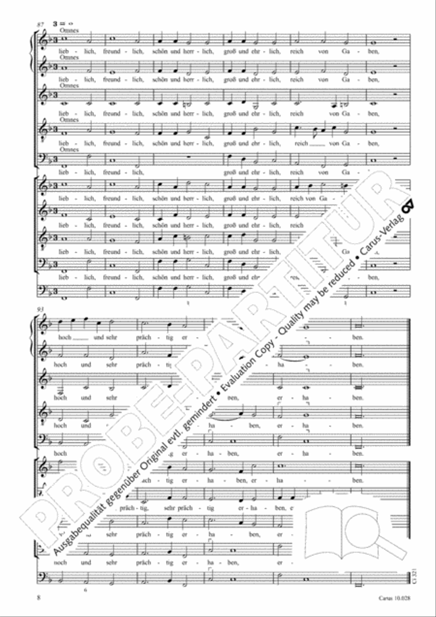 How brightly beams the morning star (Wie schon leuchtet der Morgenstern) SSATB scores gallery preview page 13