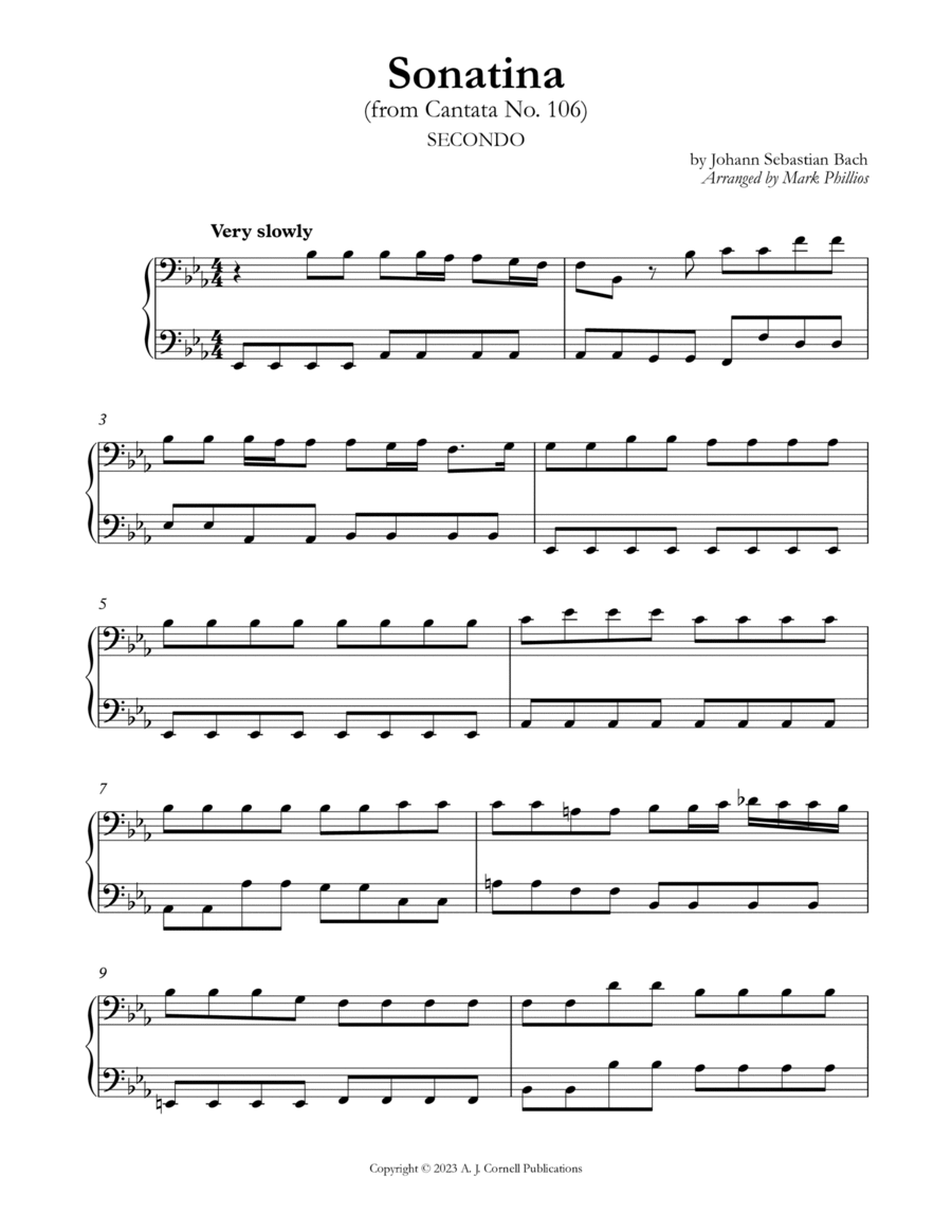 Sonatina (from Cantata No.106) image number null