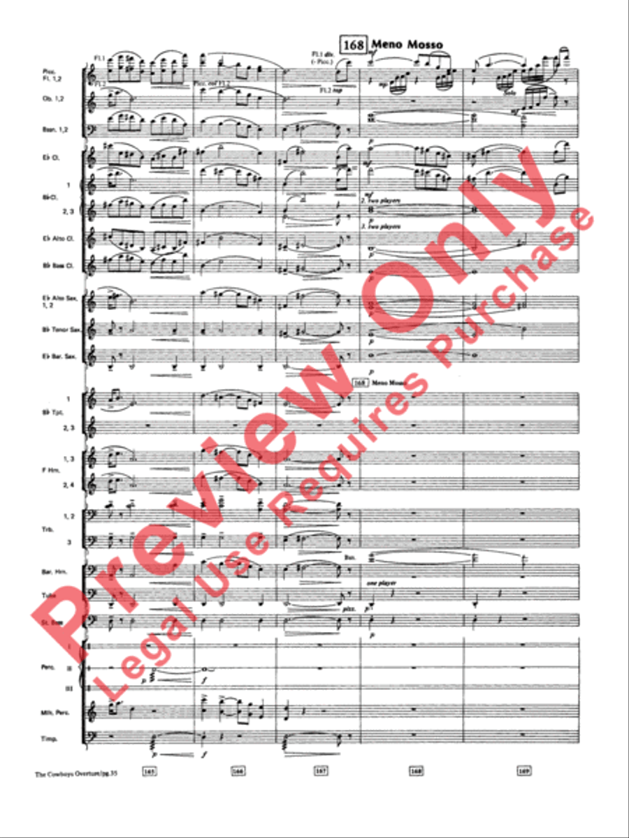 The Cowboys Concert Band scores gallery preview page 36