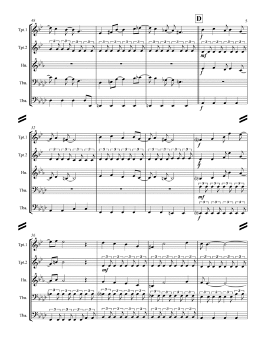 All I Want For Christmas Is You Horn scores gallery preview page 6