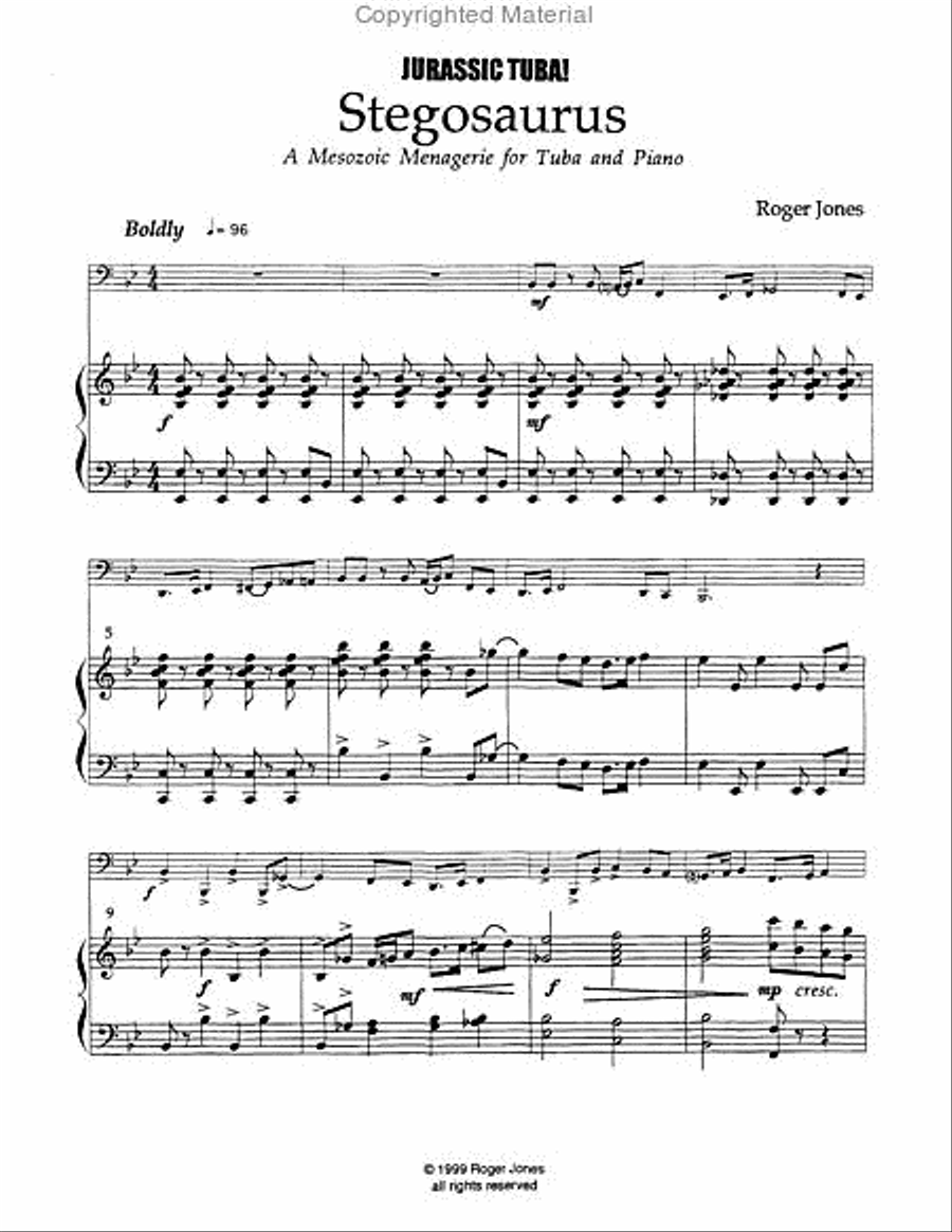 Jurassic Tuba Tuba scores gallery preview page 5