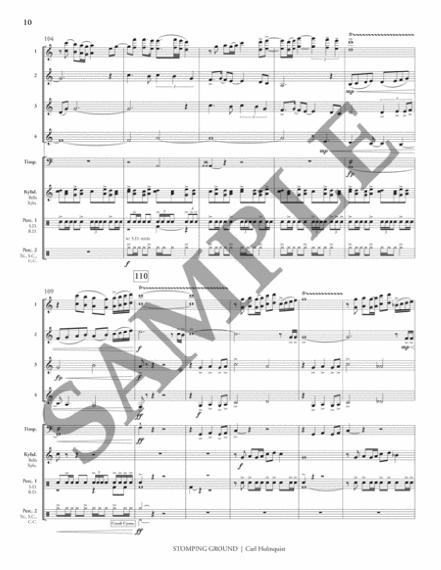 Stomping Ground (transposed score) Flexible/Adaptable scores gallery preview page 15