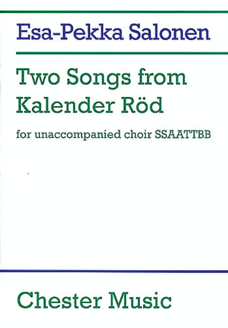 Esa-Pekka Salonen: Two Songs From Kalender Rod