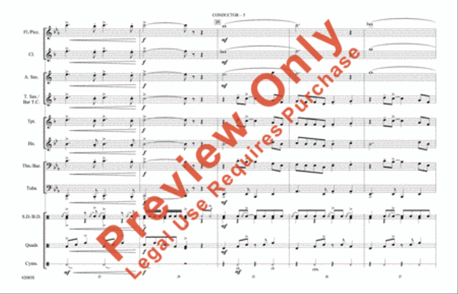 Mercy, Mercy, Mercy Mercy, Mercy, Mercy Marching Band scores gallery preview page 6