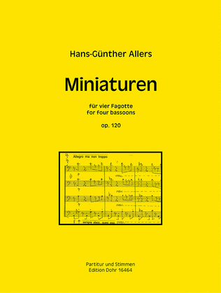 Miniaturen für vier Fagotte op. 120