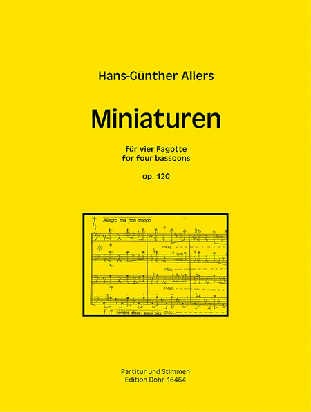 Miniaturen für vier Fagotte op. 120