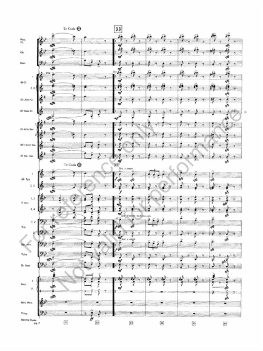Marche Russe Marche Russe Concert Band scores gallery preview page 8
