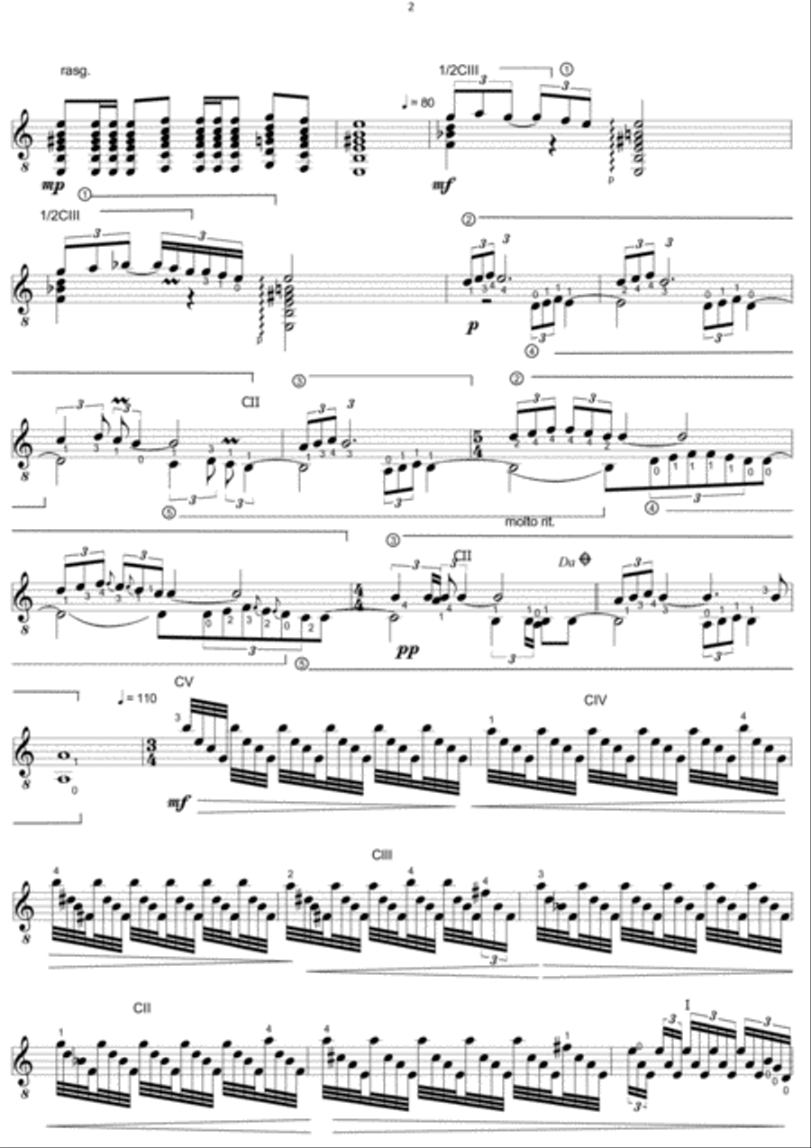 Blood Wedding Blood Wedding Classical Guitar scores gallery preview page 2