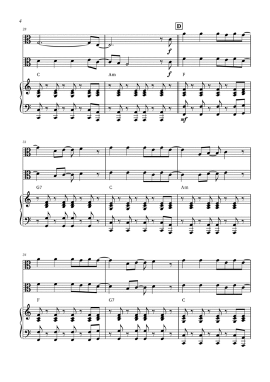 Viva La Vida String Duet scores gallery preview page 4