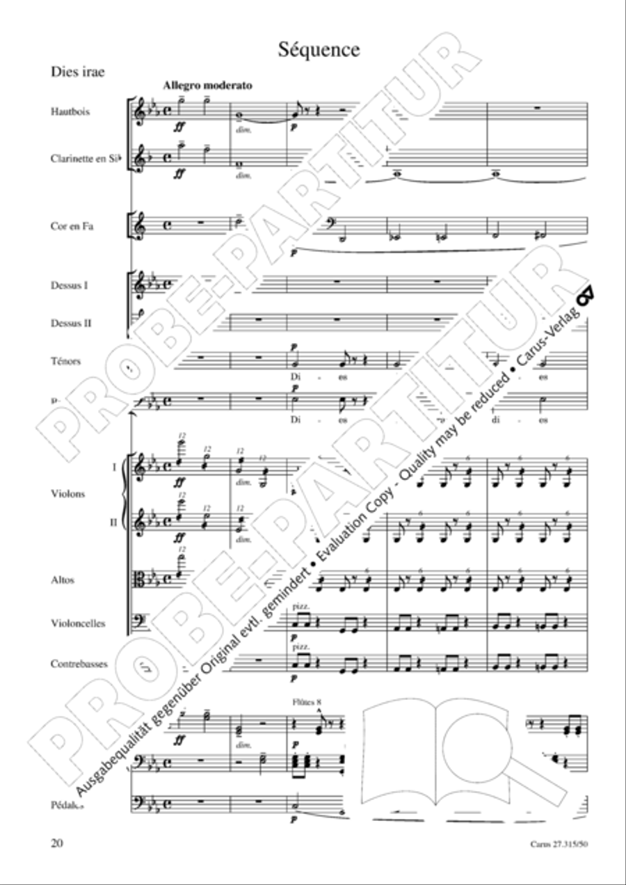 Requiem in C major 4-Part scores gallery preview page 23