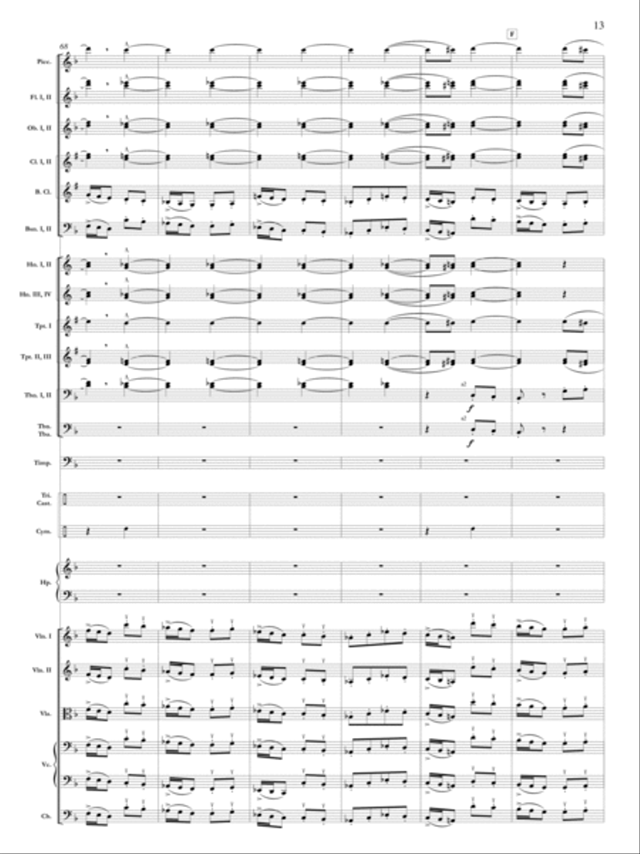 Samson Et Dalila, Op. 47: Danse Bacchanale Orchestra scores gallery preview page 14