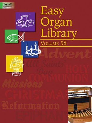 Book cover for Easy Organ Library, Vol. 58