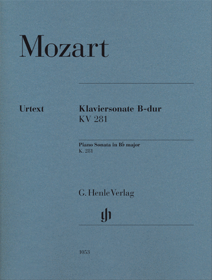 Piano Sonata in B-flat Major, K281 (189f) Piano Solo scores gallery preview page 1