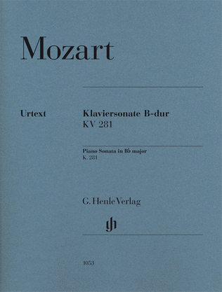 Book cover for Piano Sonata in B-flat Major, K281 (189f)
