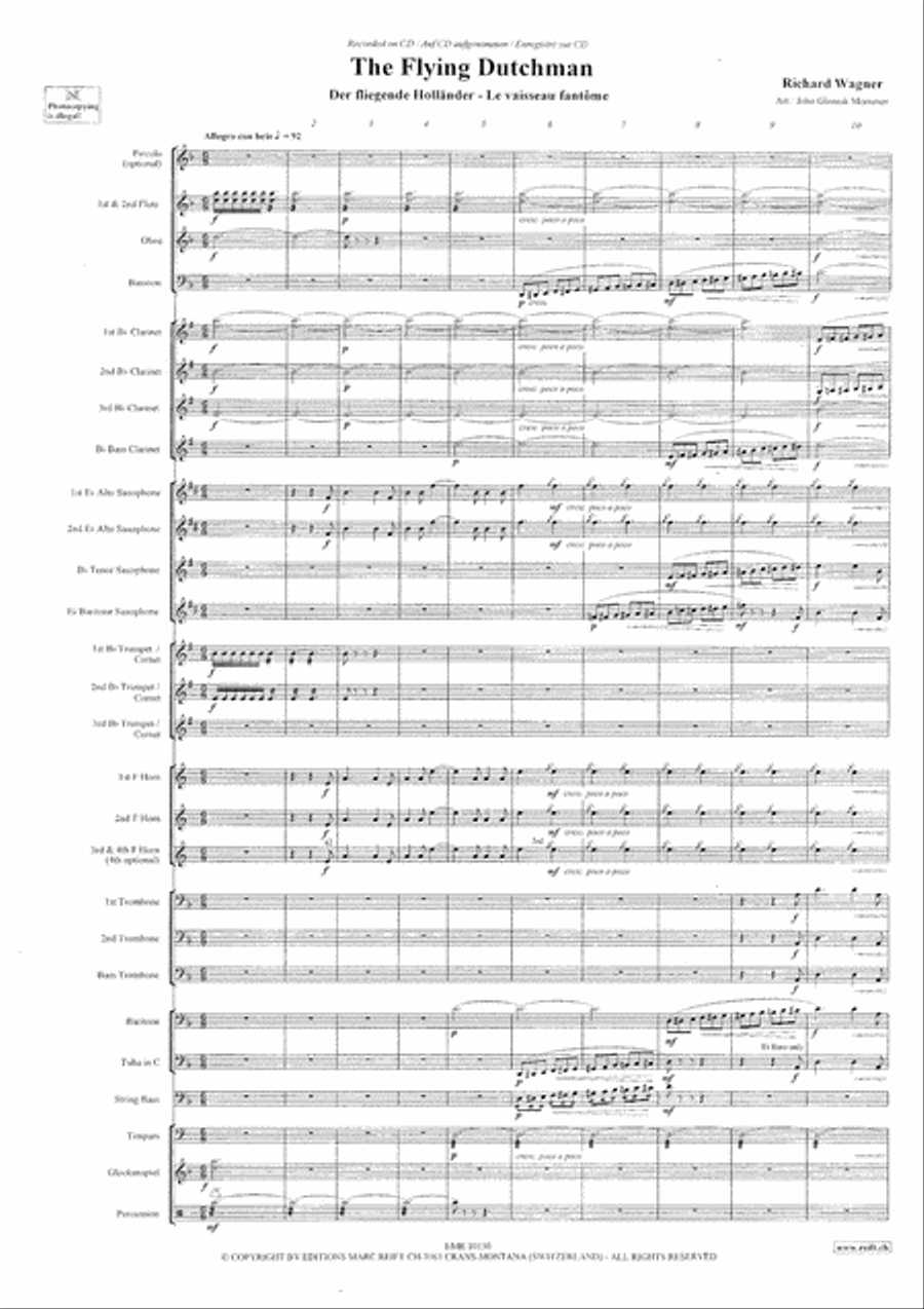 The Flying Dutchman Concert Band scores gallery preview page 4