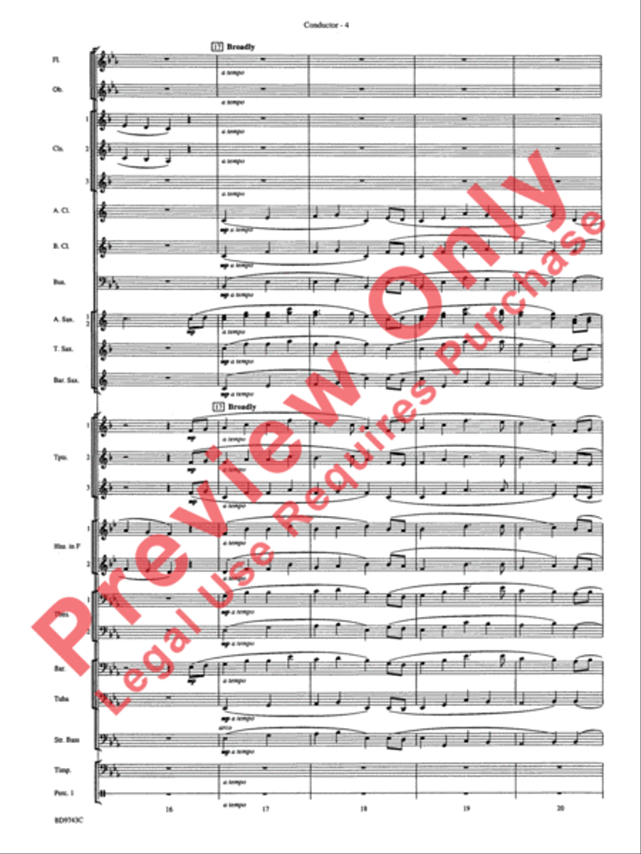 To a Distant Place Concert Band scores gallery preview page 7