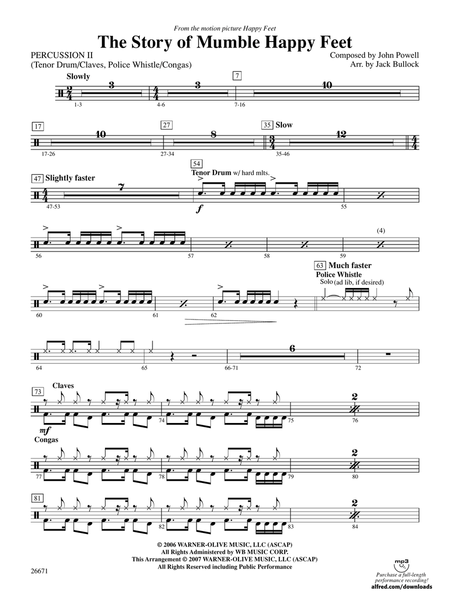 The Story of Mumble Happy Feet: 2nd Percussion