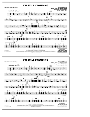 Book cover for I'm Still Standing (arr. Matt Conaway and Jack Holt) - Multiple Bass Drums