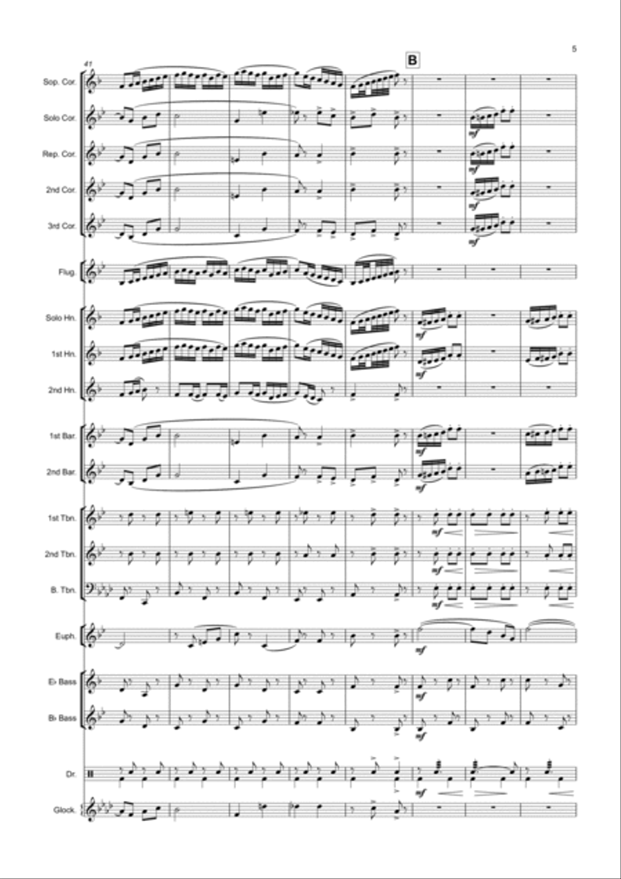 Ryan's Daughter - Main Title Brass Band scores gallery preview page 5