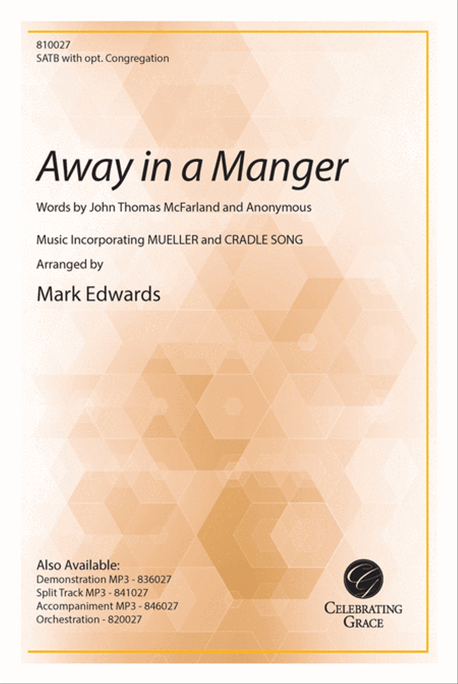 Away in a Manger 4-Part scores gallery preview page 1