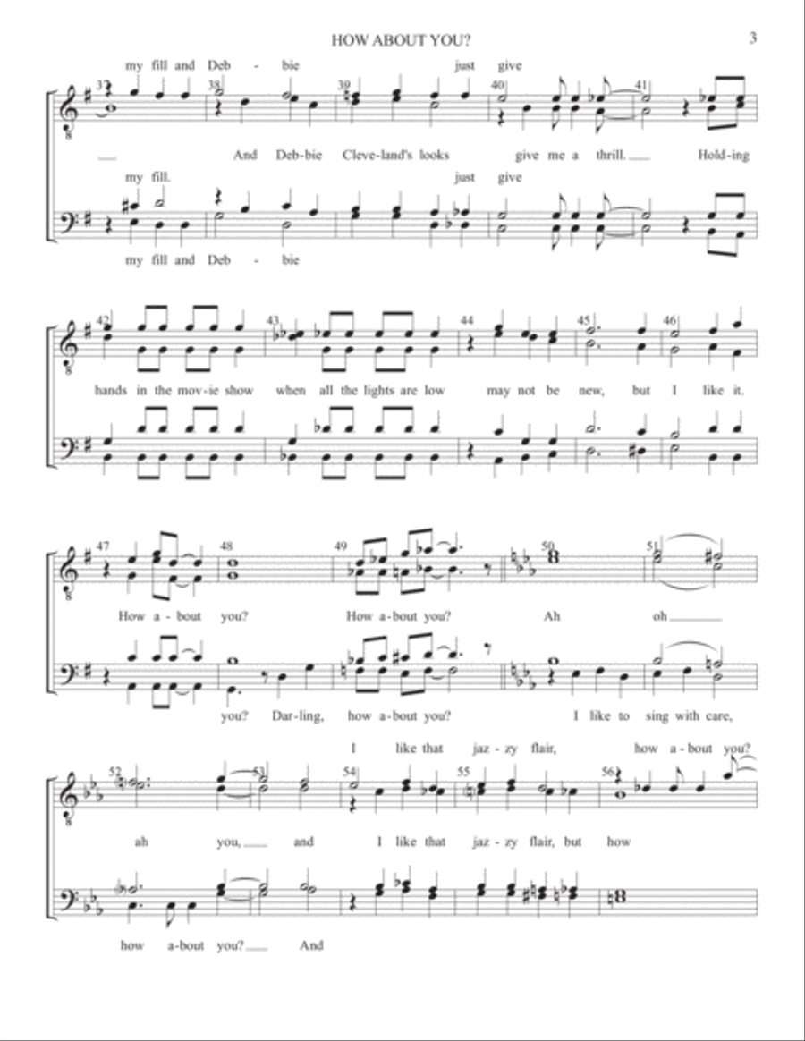 How About You? How About You? Small Ensemble scores gallery preview page 3