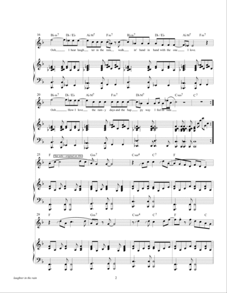 Laughter In The Rain Laughter In The Rain Piano, Vocal, Guitar scores gallery preview page 4