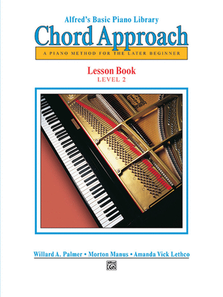 Book cover for Alfred's Basic Piano Chord Approach Lesson Book, Book 2