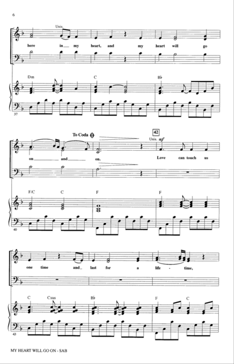 My Heart Will Go On (Love Theme From 'Titanic') (arr. Alan Billingsley) 3-Part scores gallery preview page 5