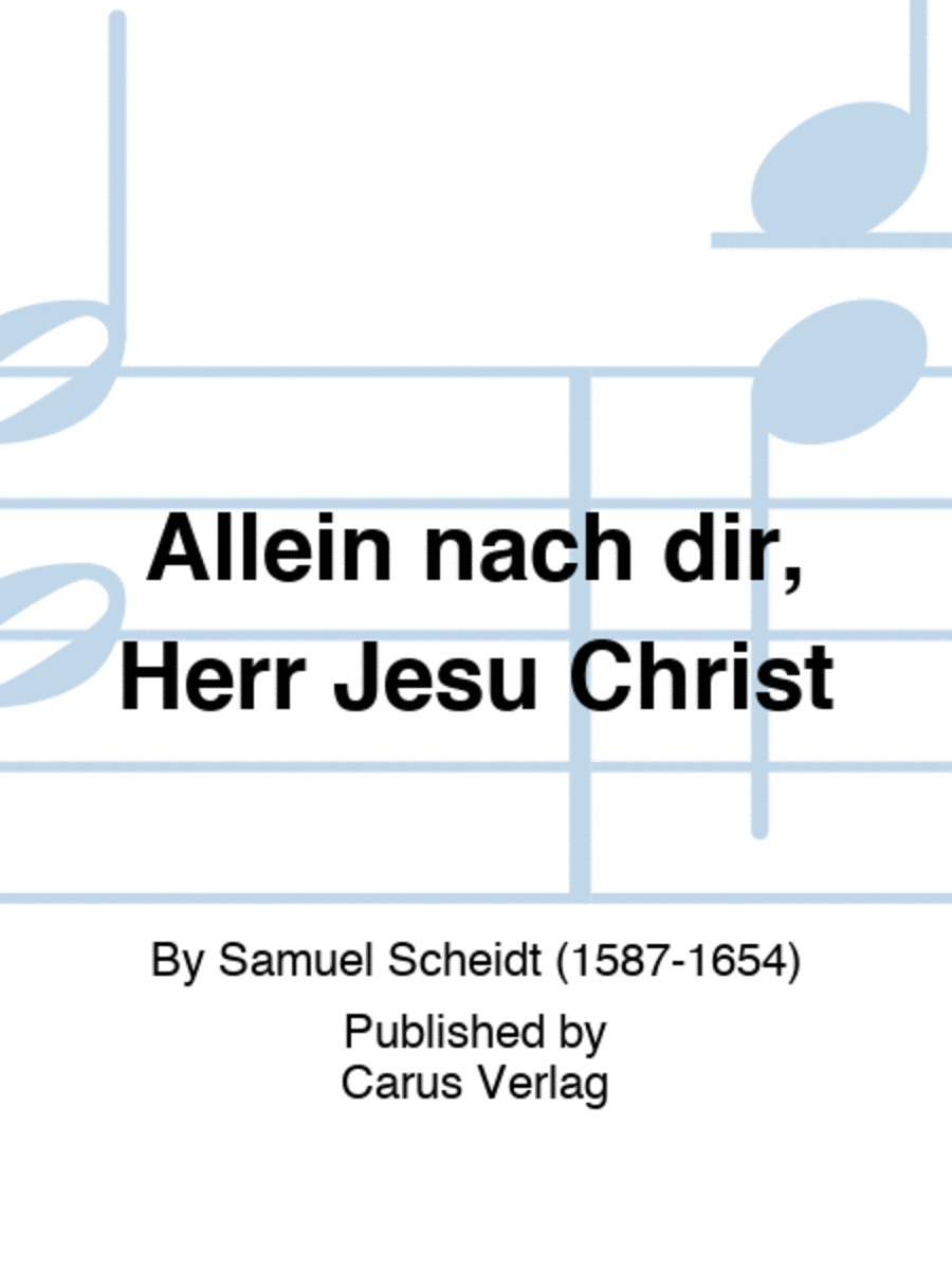Allein nach dir, Herr Jesu Christ 4-Part scores gallery preview page 1