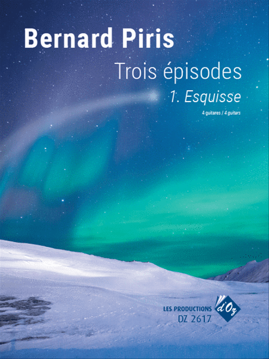 Trois Épisodes - Esquisse Guitar Ensemble scores gallery preview page 1