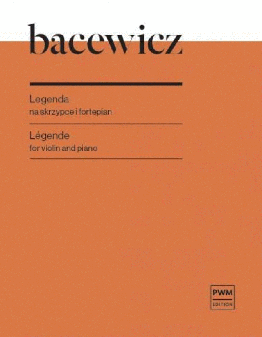 Legende Violin Solo scores gallery preview page 1