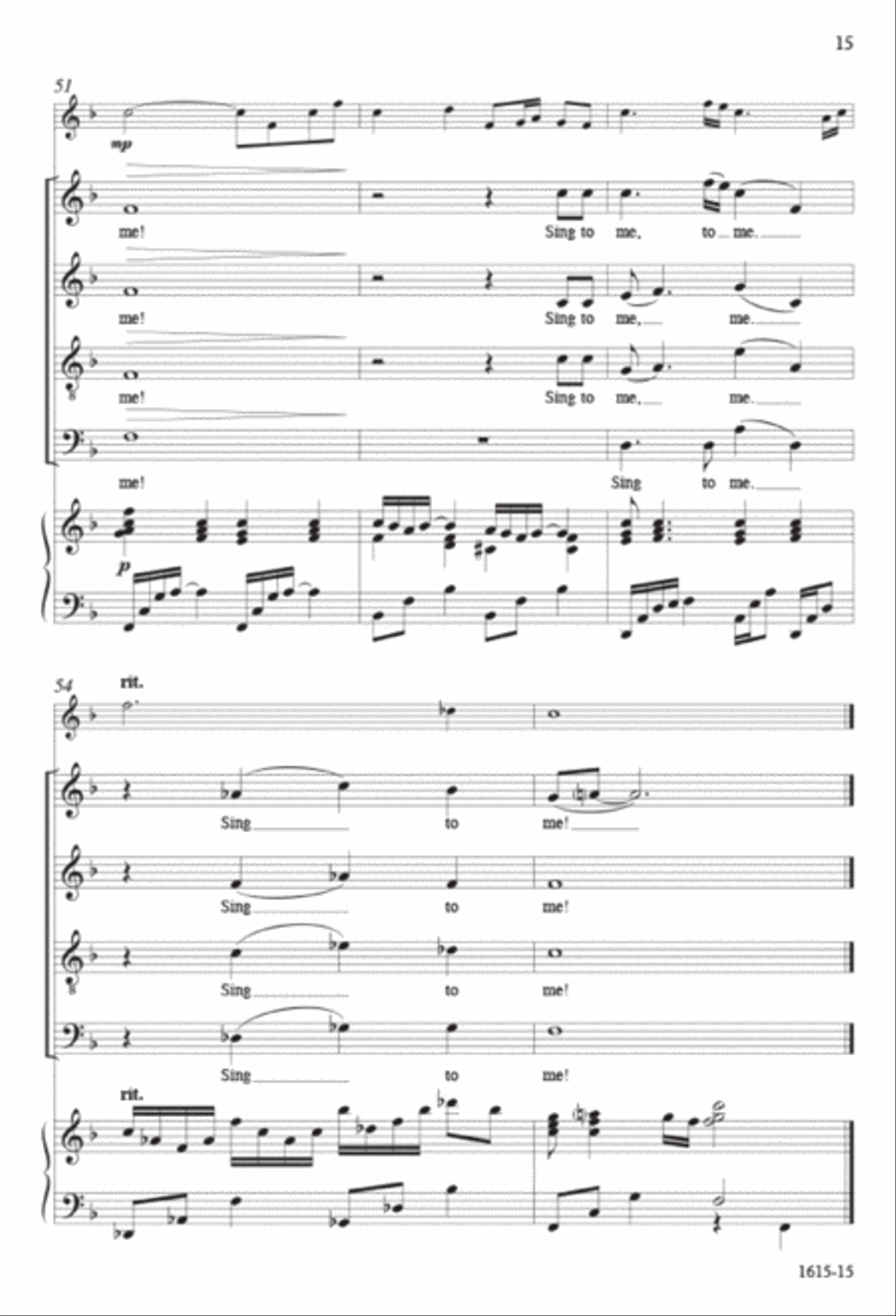 Sing to Me - SATB octavo Sing to Me - SATB octavo 4-Part scores gallery preview page 14