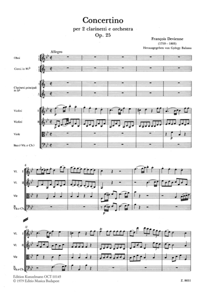 Concertino for 2 clarinets