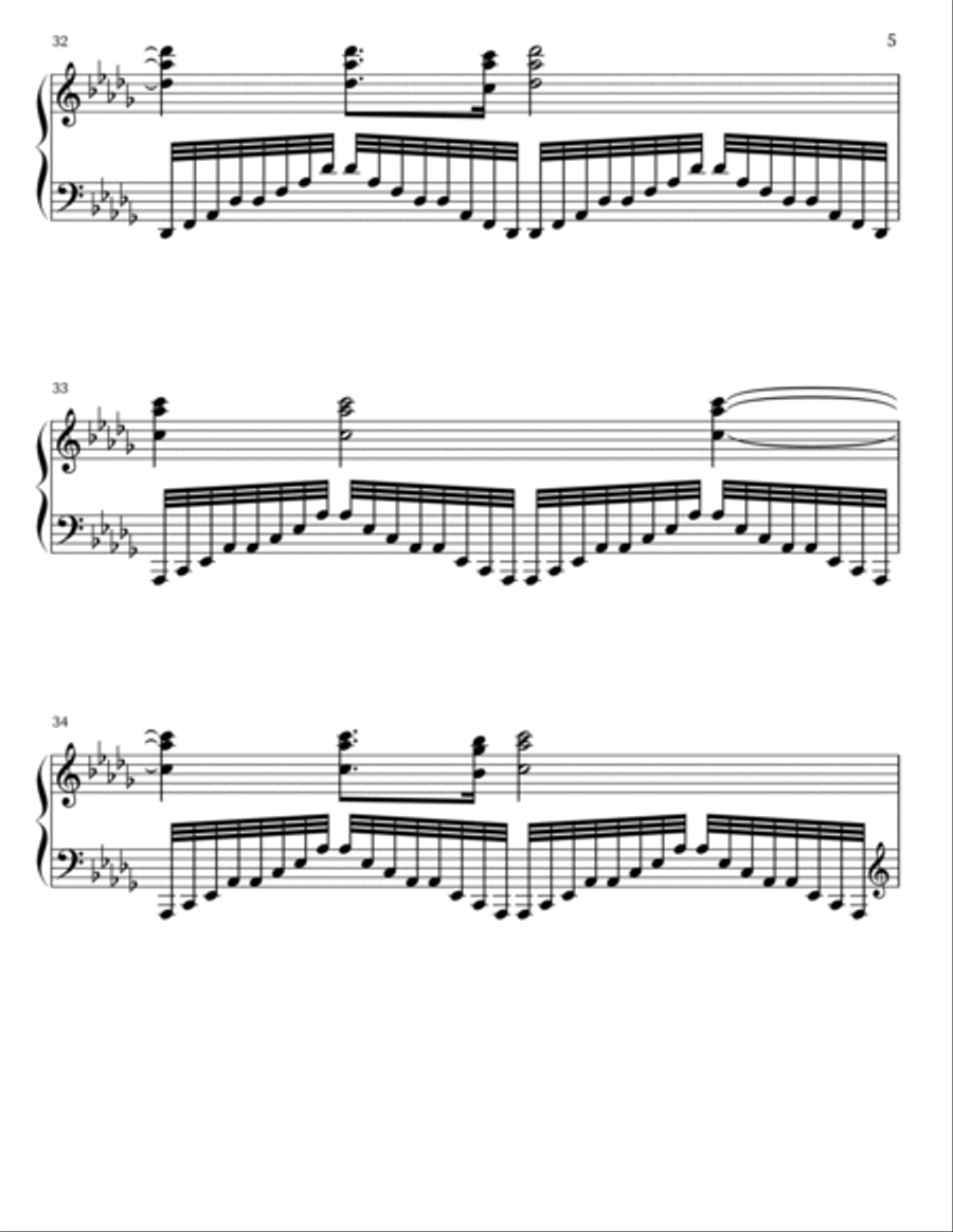 Prelude In Db Major Part scores gallery preview page 5