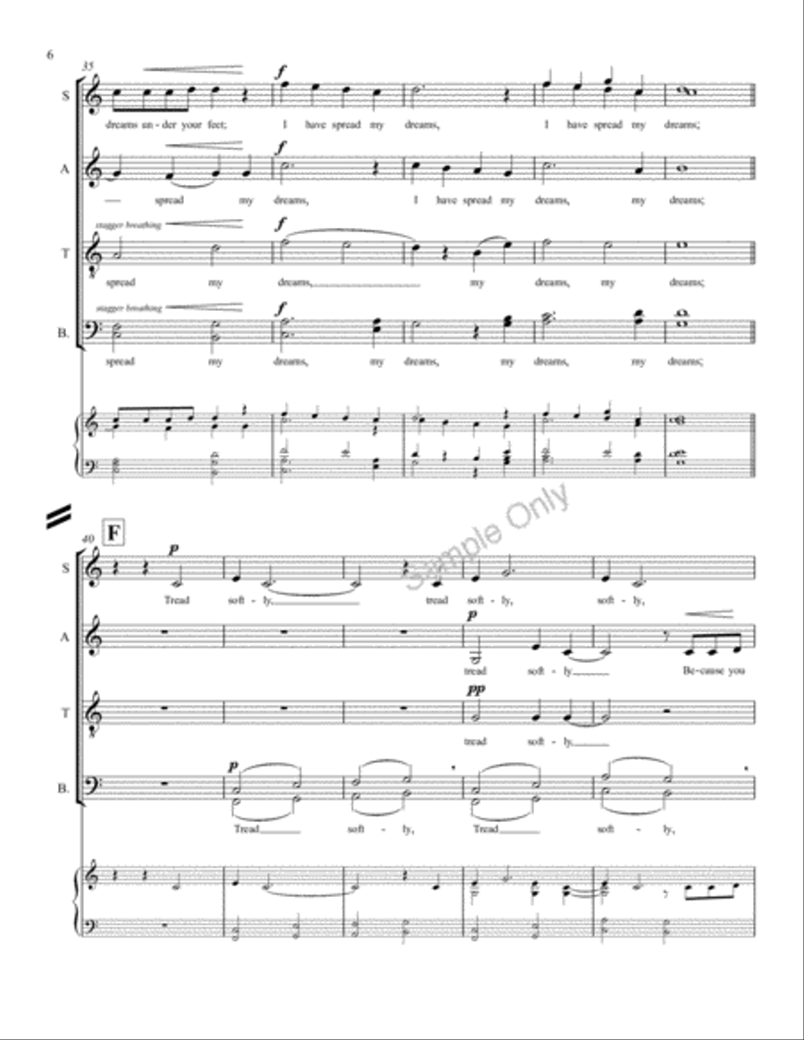 Tread Softly 4-Part scores gallery preview page 6
