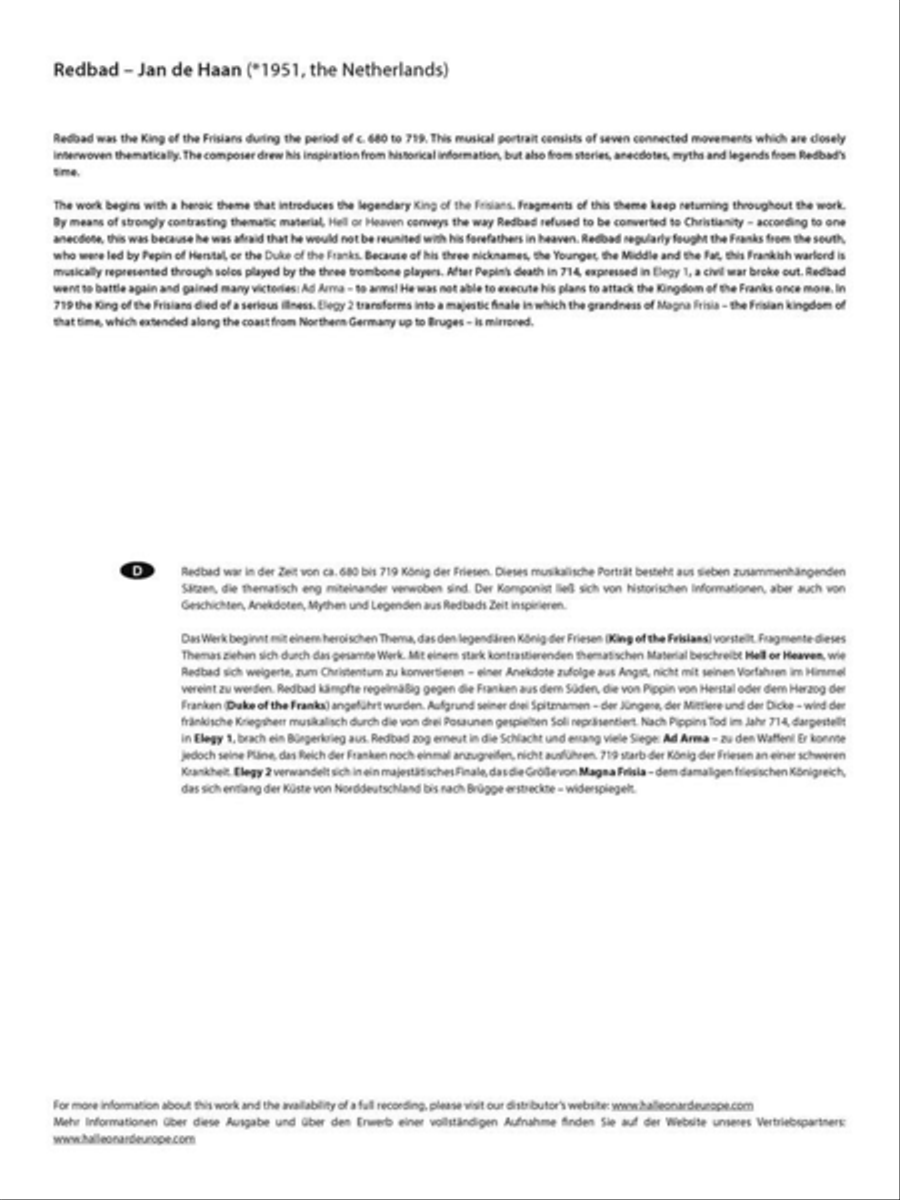 Redbad Redbad Brass Band scores gallery preview page 2
