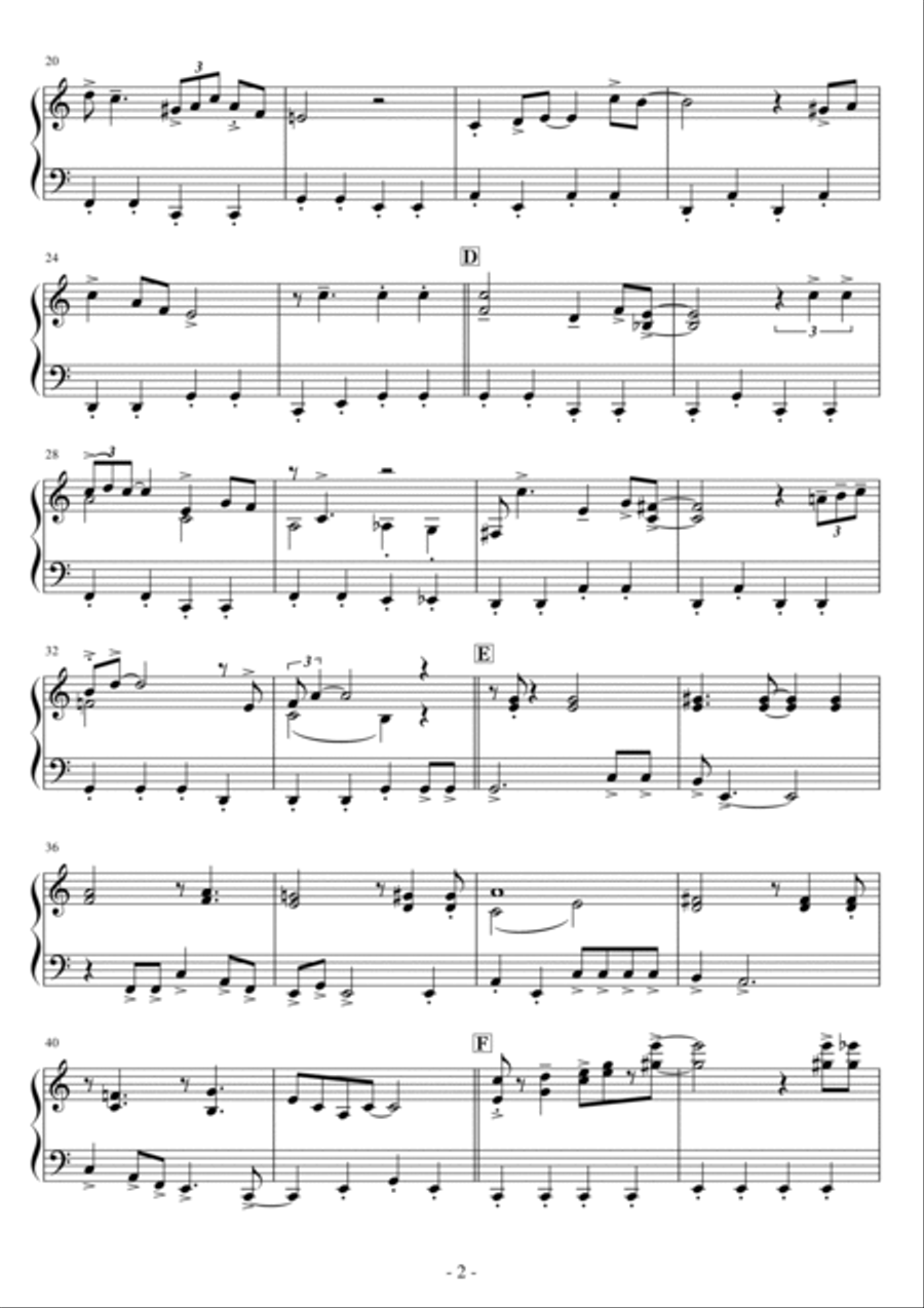 On The Sunny Side Of The Street Easy Piano scores gallery preview page 2