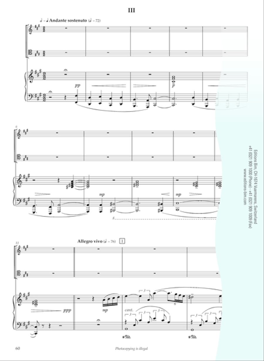 Trio d’Amour Piano Trio scores gallery preview page 12