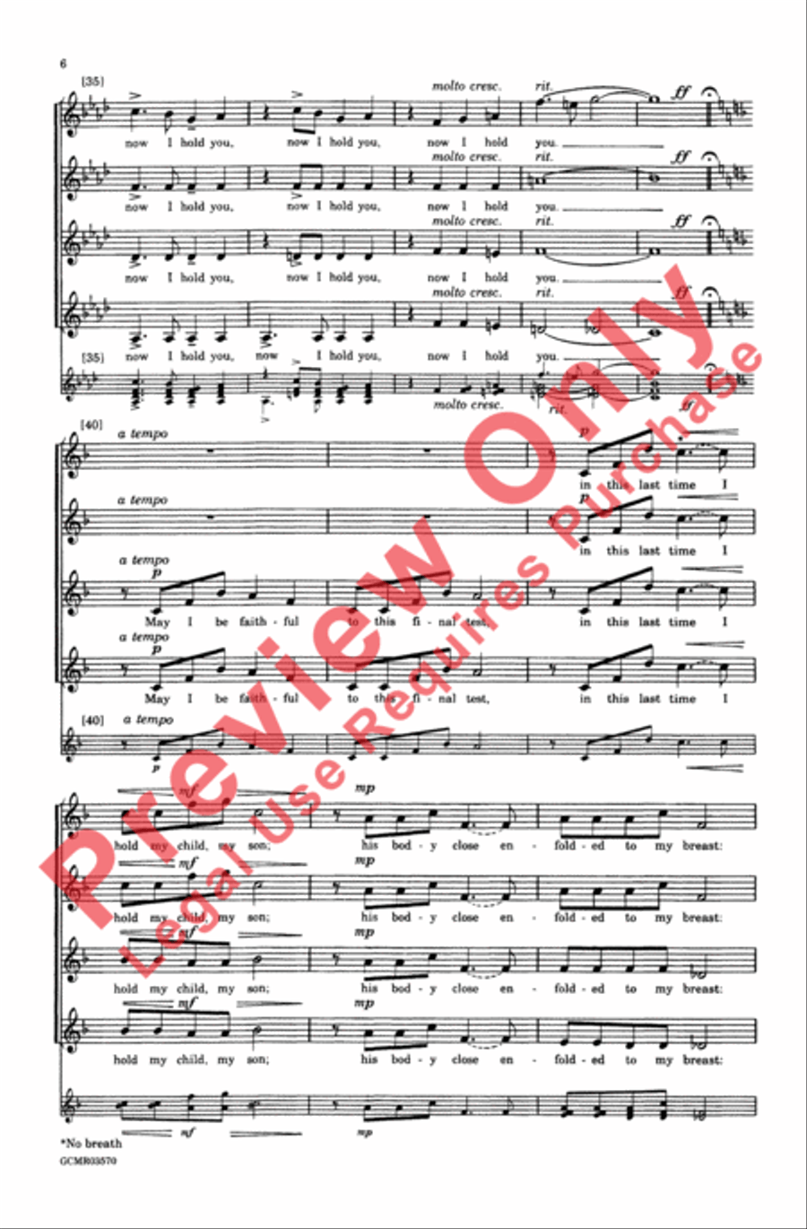 Mary Speaks Women's Choir scores gallery preview page 5
