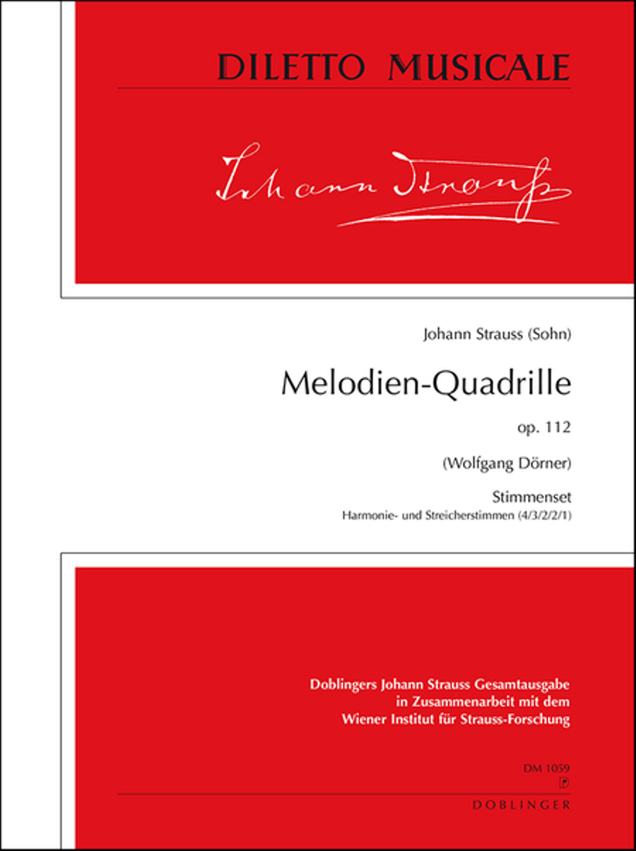 Melodien-Quadrille op. 112 Orchestra scores gallery preview page 1