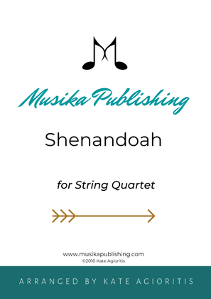 Book cover for Shenandoah - for String Quartet