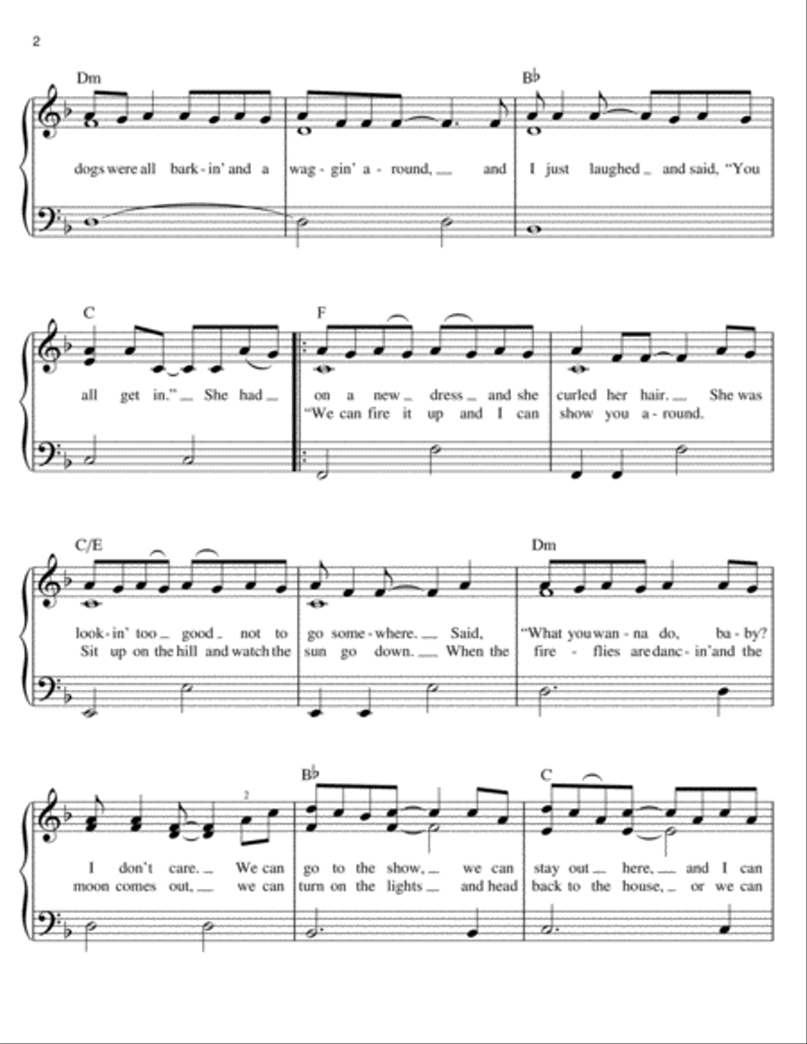 Big Green Tractor Easy Piano scores gallery preview page 2