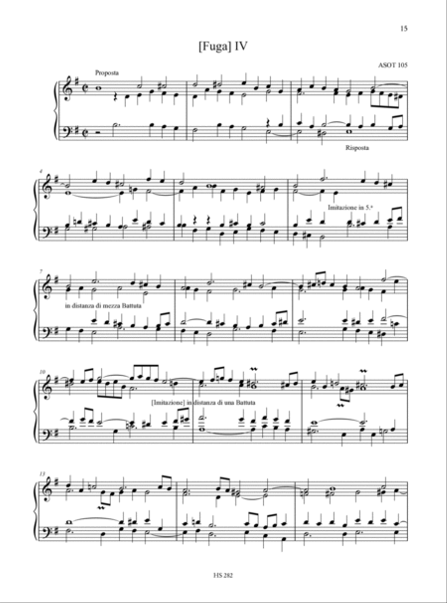 15 Fugues (ASOT 102-116) for Keyboard. Three- and Four-Part Elaboration from the original Two-Part version 4-Part scores gallery preview page 5