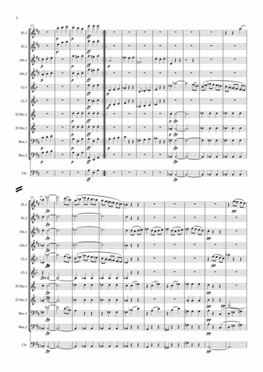 Beethoven: Symphony No.2 Op.36 Mvt.III Scherzo - wind dectet image number null