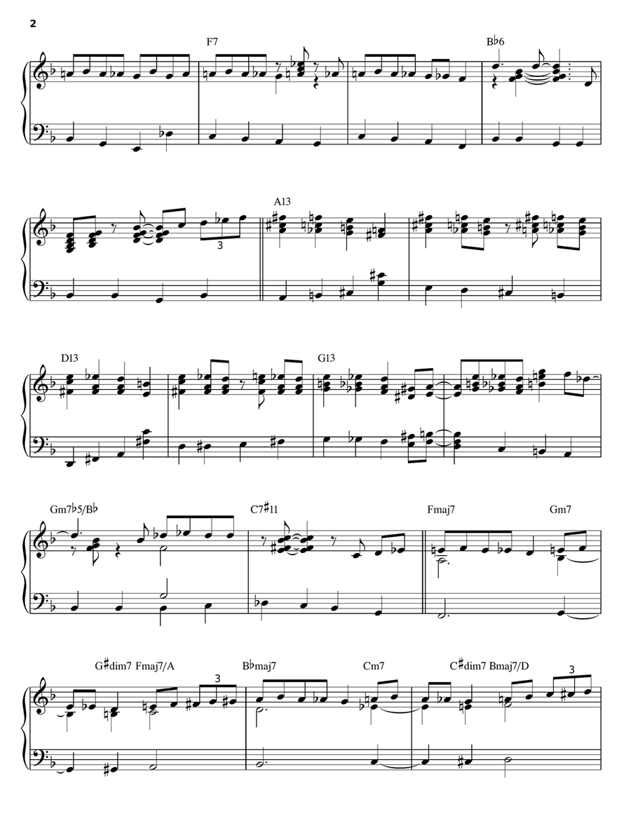 I'm Here I'm Here Piano Solo scores gallery preview page 2