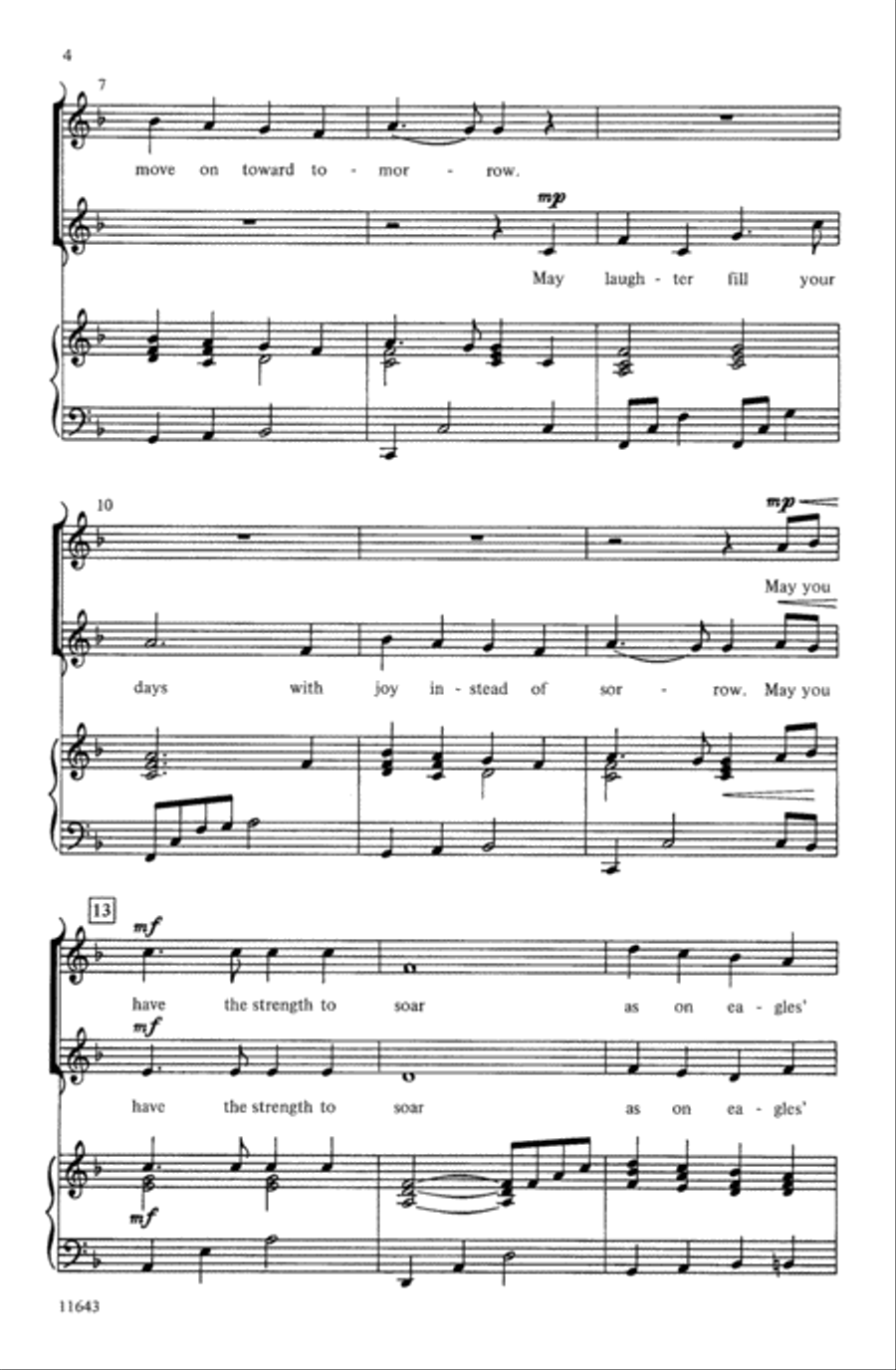 May Sunshine Light Your Way 2-Part scores gallery preview page 3