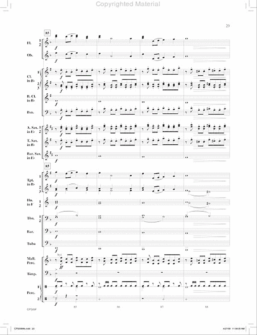 Canonic Fantasy Concert Band scores gallery preview page 24