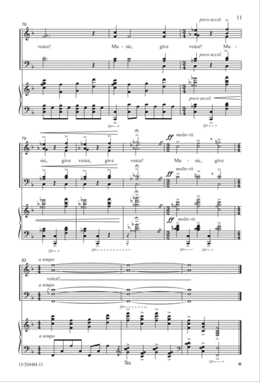 Music, Give Voice! Music, Give Voice! 4-Part scores gallery preview page 12