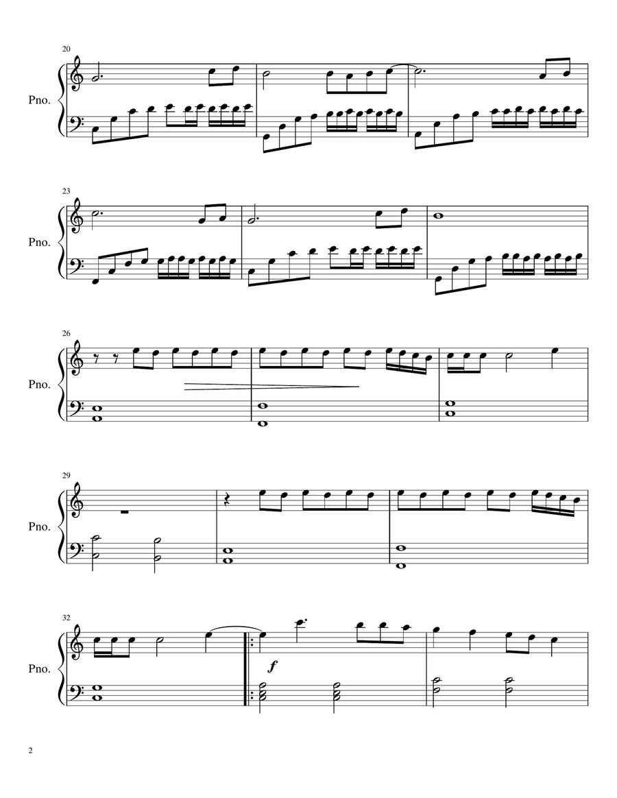 Sun Saathiya: ABCD 2 Piano, Vocal scores gallery preview page 2