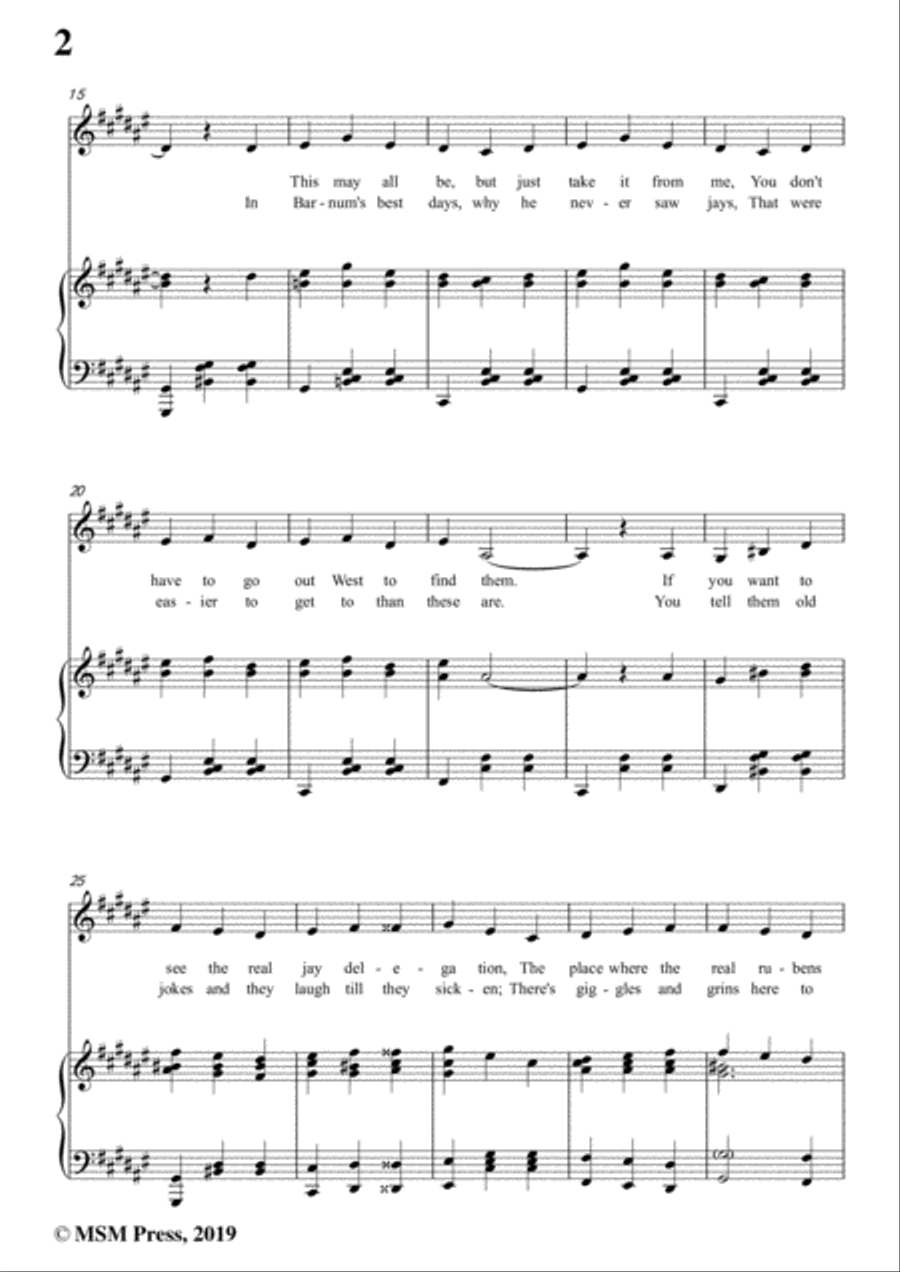 George M. Cohan-Forty-Five Minutes from Broadway,in F sharp Major,for Voice&Piano Voice scores gallery preview page 4